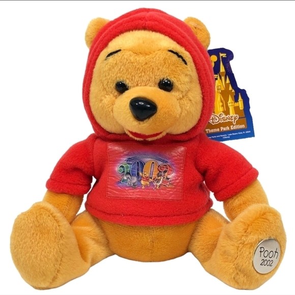 Disney Other - VINTAGE 2002 WINNIE THE POOH BEAN BAG PLUSH DISNEY THEME PARK EDITION WDW NEW